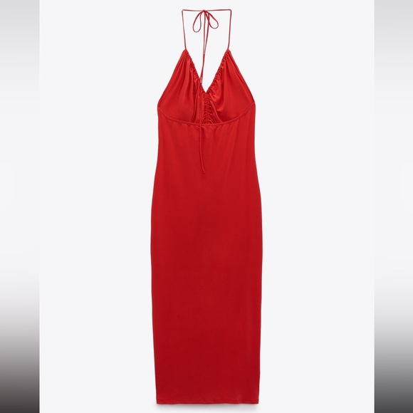 Zara red dress size Large - Picture 8 of 10